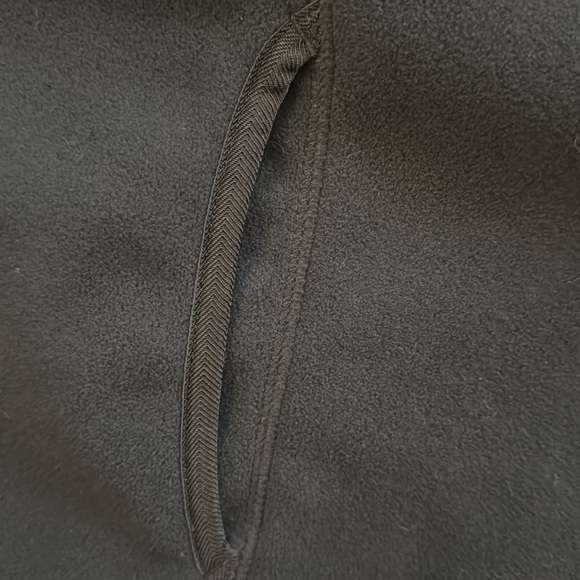 Banana Republic Arctic Fleece Full Zip Hoodie Jacket Black Pockets Thick Warm XL - Picture 9 of 15